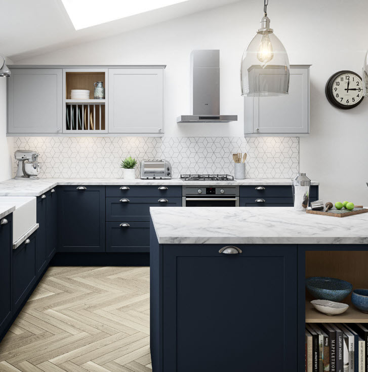 Add Depth to Your Kitchen With a Blue Cabinet Kitchen